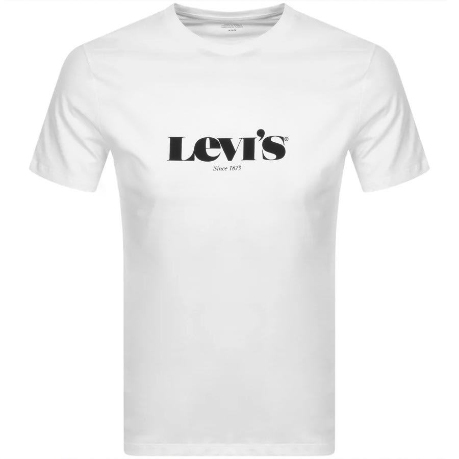 Alternative Image for ProductLevis Original Crew Neck Logo T Shirt White1